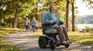 פתרונות ישיבה מפנקים בכסא גלגלים חשמלי