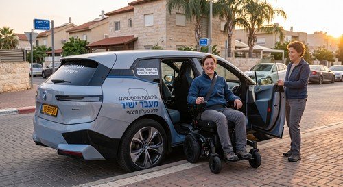 כסא גלגלים חשמלי לרכב פרטי ללא מעלון