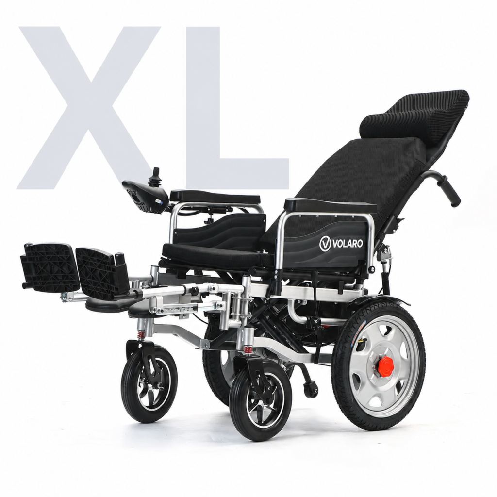 Volaro V5XL – כיסא גלגלים חשמלי ריקליינר עם מושב רחב לנוחות מקסימלית
