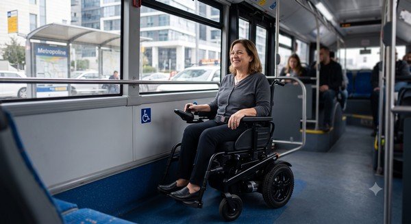 כיסא גלגלים חשמלי בתחבורה ציבורית