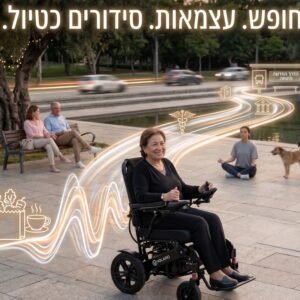 הגברת העצמאות: כך כסא גלגלים חשמלי משנה חיים